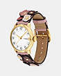 COACH®,ARDEN WATCH, 36MM,Leather,Pink Multi.,Angle View