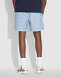COACH®,SIGNATURE SWIM TRUNKS,Polyester,Chambray,Scale View
