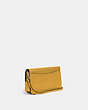 COACH®,HAYDEN CROSSBODY BAG,Pebbled Leather,Mini,Brass/Yellow Gold,Angle View