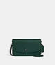 COACH®,HAYDEN CROSSBODY,Pebbled Leather,Mini,Pewter/Forest,Front View