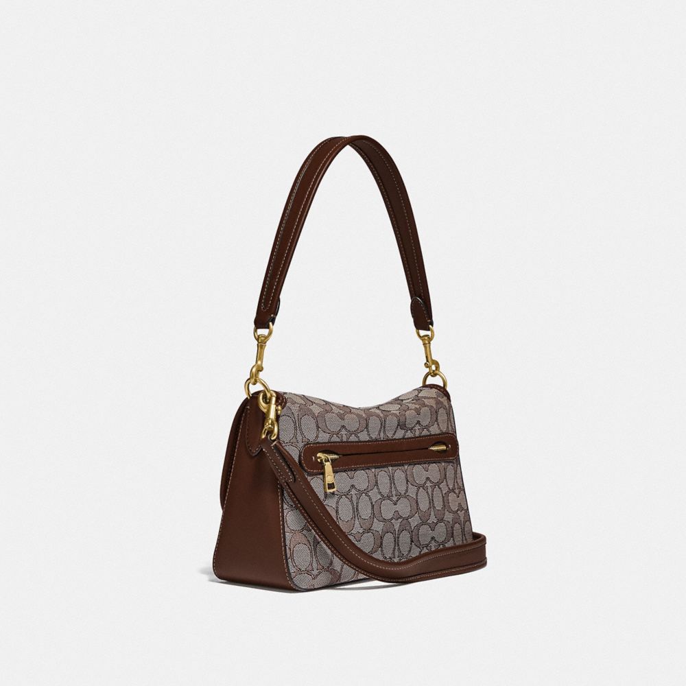 COACH®  Soft Tabby Shoulder Bag In Micro Signature Jacquard