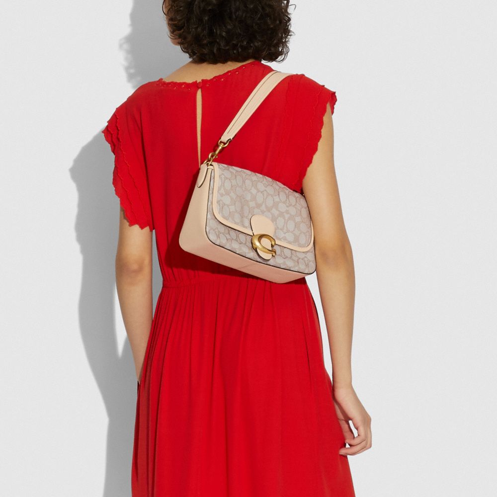 COACH SOFT TABBY SHOULDER BAG IN SIGNATURE JACQUARD –