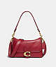 COACH®,SOFT TABBY SHOULDER BAG,Smooth Leather,Medium,Brass/Brick Red,Front View