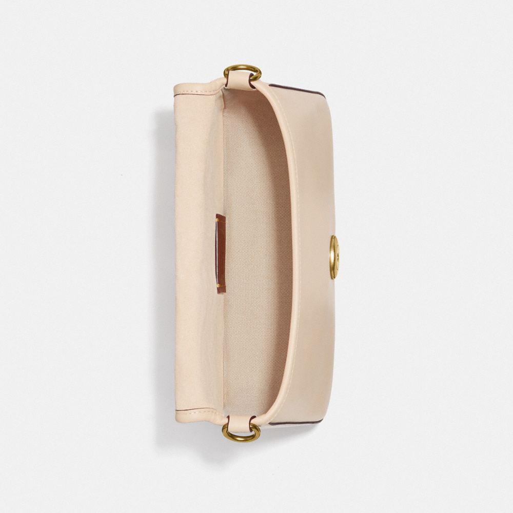 COACH®,Soft Tabby Shoulder Bag,Leather,Shoulder Bag,Logo,Gold Metal,Casual,,Inside View,Top View