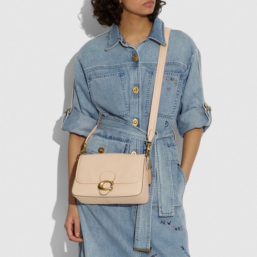 COACH®,Soft Tabby Shoulder Bag,Leather,Shoulder Bag,Logo,Gold Metal,Casual,,Detail View