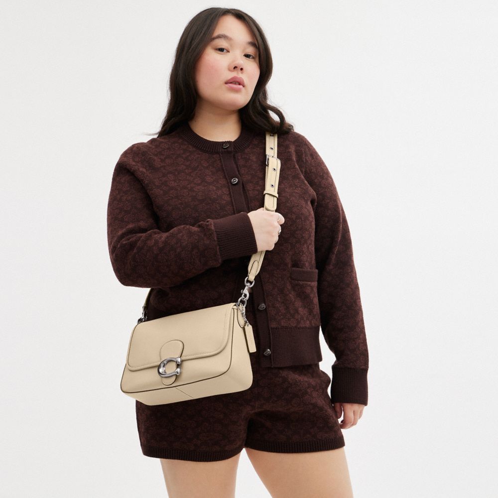 COACH®,Soft Tabby Shoulder Bag,Leather,Shoulder Bag,Logo,Gold Metal,Casual,Beige