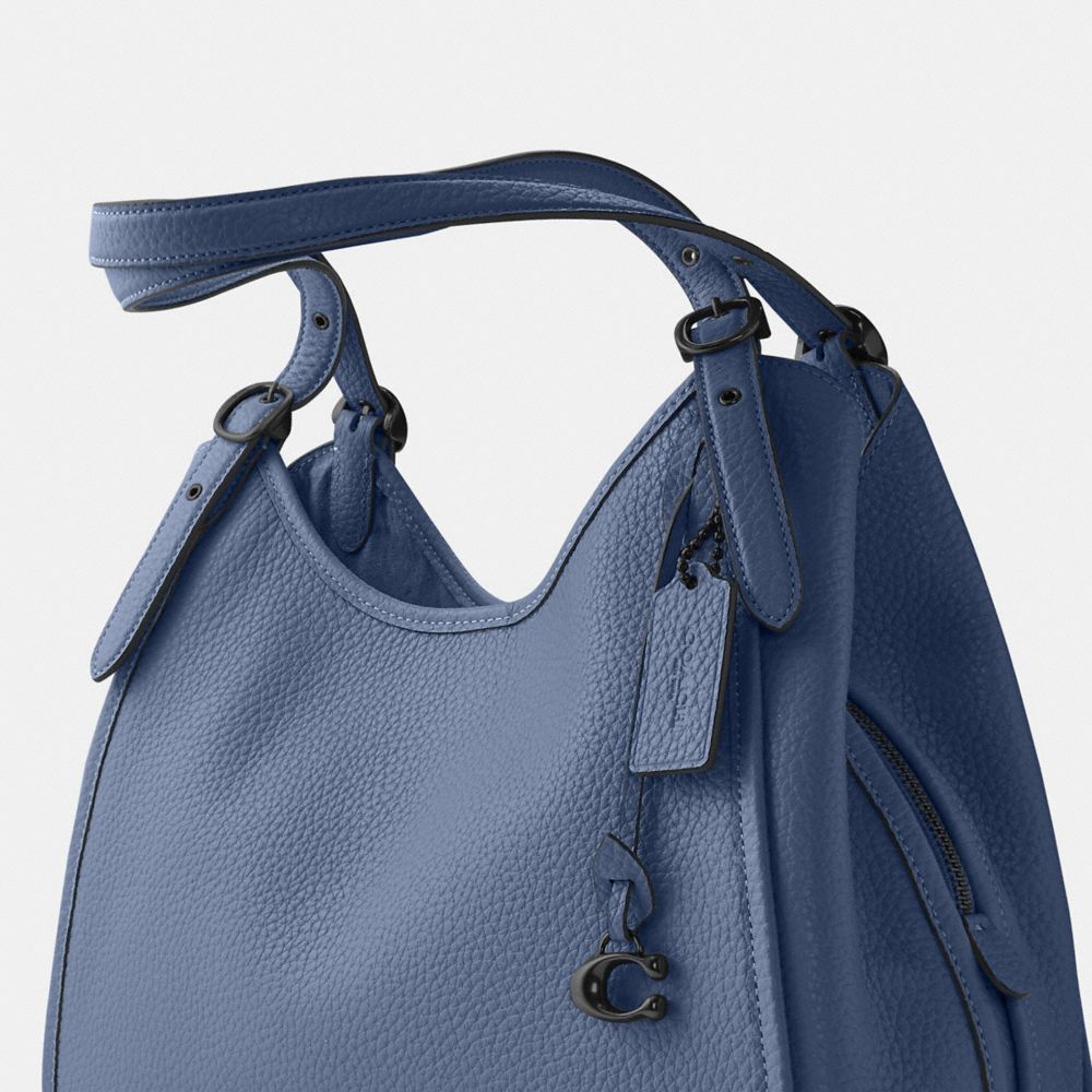 Beige 'Lori' shoulder bag Charcoal Coach - Charcoal Coach faux