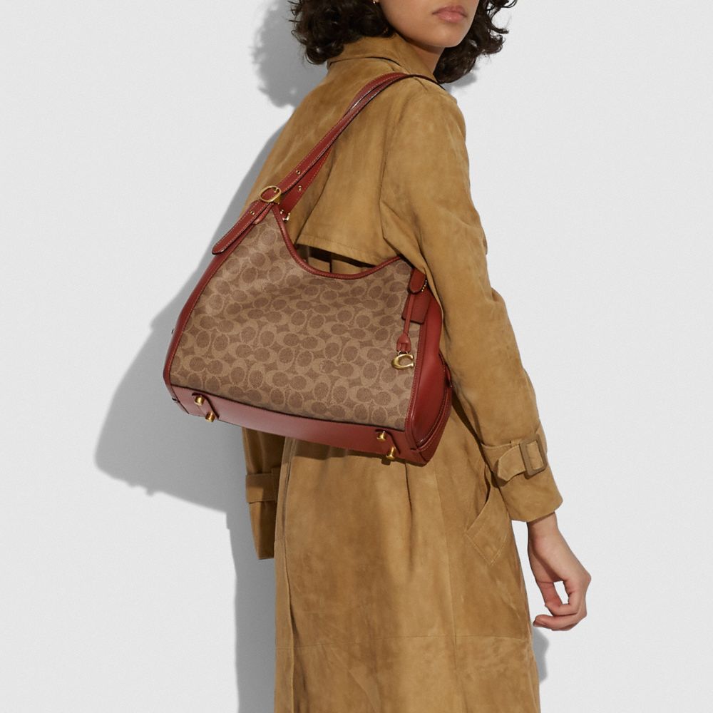 COACH®  Lori Shoulder Bag In Signature Canvas