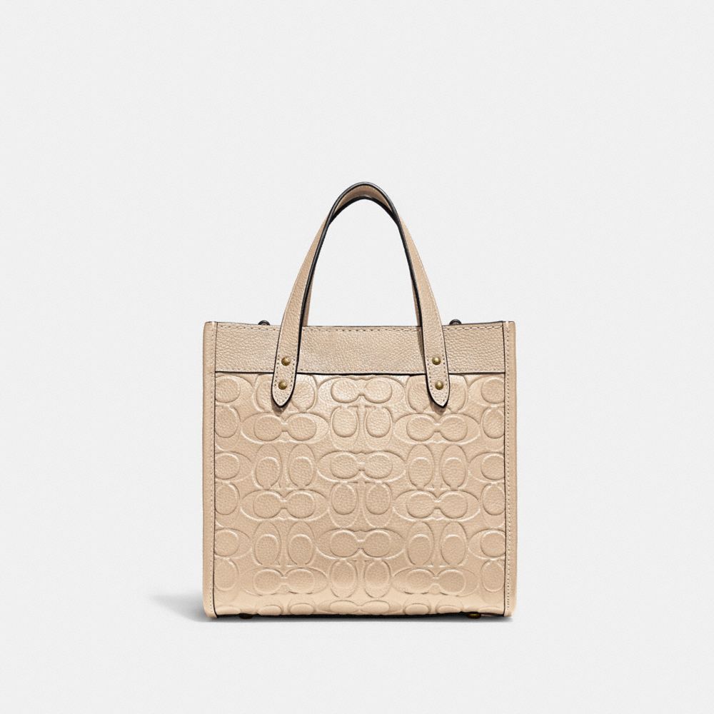 Field Tote 22 En Cuir Signature