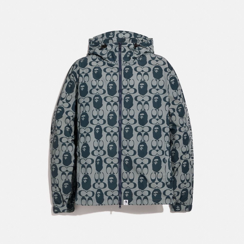 Coupe-vent Bape X Coach en chambray signature