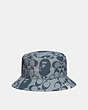 COACH®,BAPE X COACH BUCKET HAT,cotton,CHAMBRAY,Front View