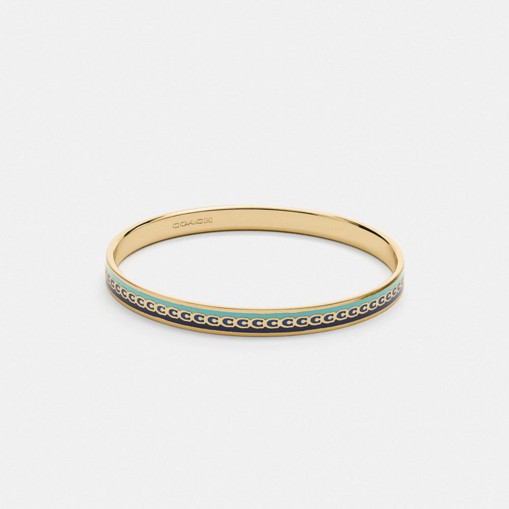 COACH®,Signature Bangle,,Front View