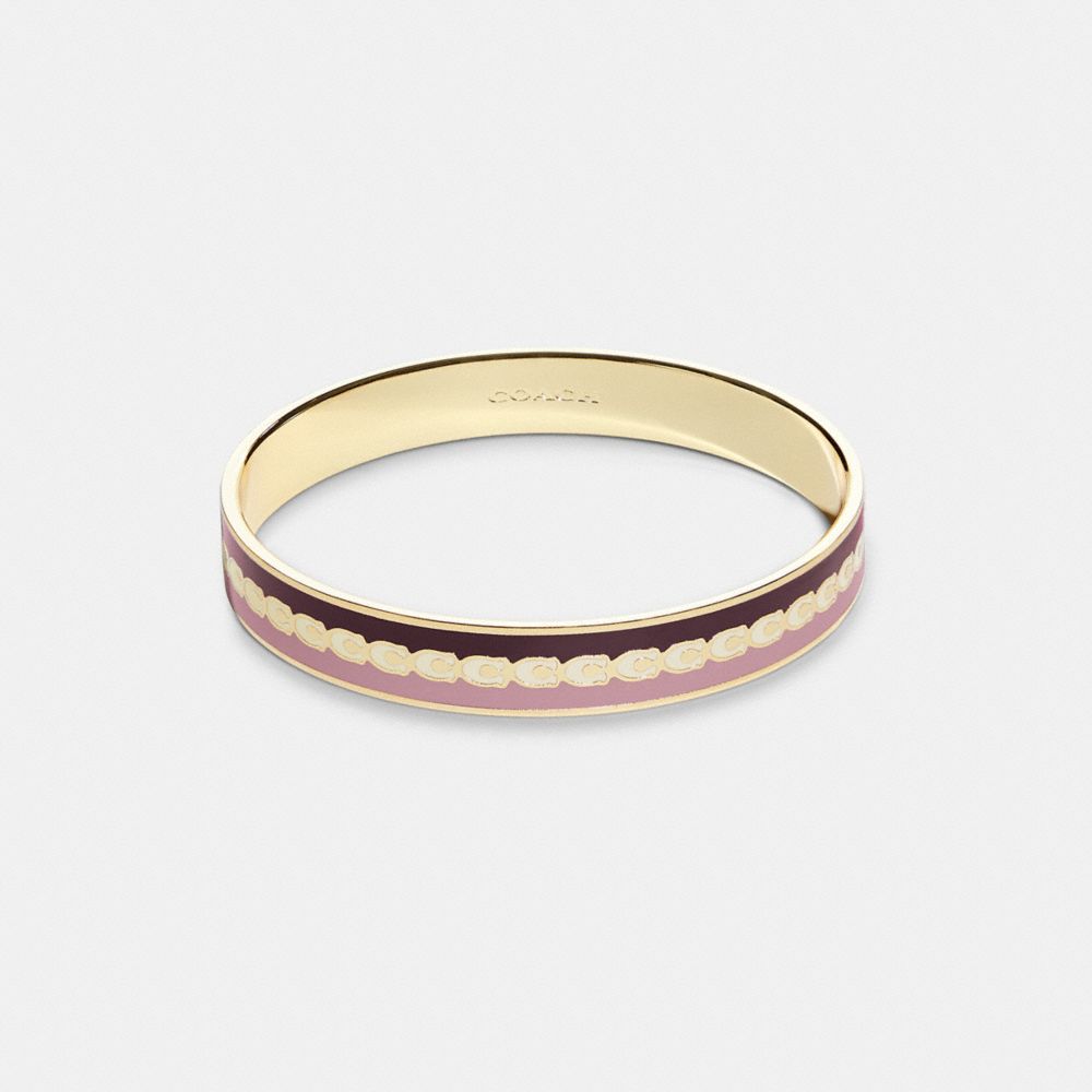 COACH®,Signature Bangle,,Front View
