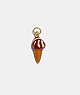 COACH®,ICE CREAM CONE CHARM,Resin/Plated Brass,Multi,Front View
