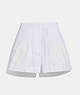 COACH®,BRODERIE ANGLAISE SHORTS,cotton,Off White,Front View