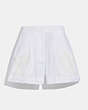 COACH®,BRODERIE ANGLAISE SHORTS,cotton,Off White,Front View