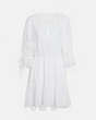 COACH®,MINI TIERED DRESS,cotton,White,Front View