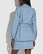 COACH®,SIGNATURE CHAMBRAY FIELD JACKET,cotton,Sig C Chambray,Scale View