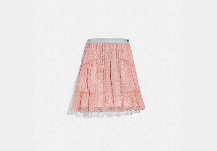 Denim Waistband Mini Skirt