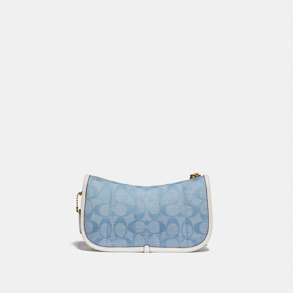 Swinger Bag 20 In Signature Chambray With Quilting