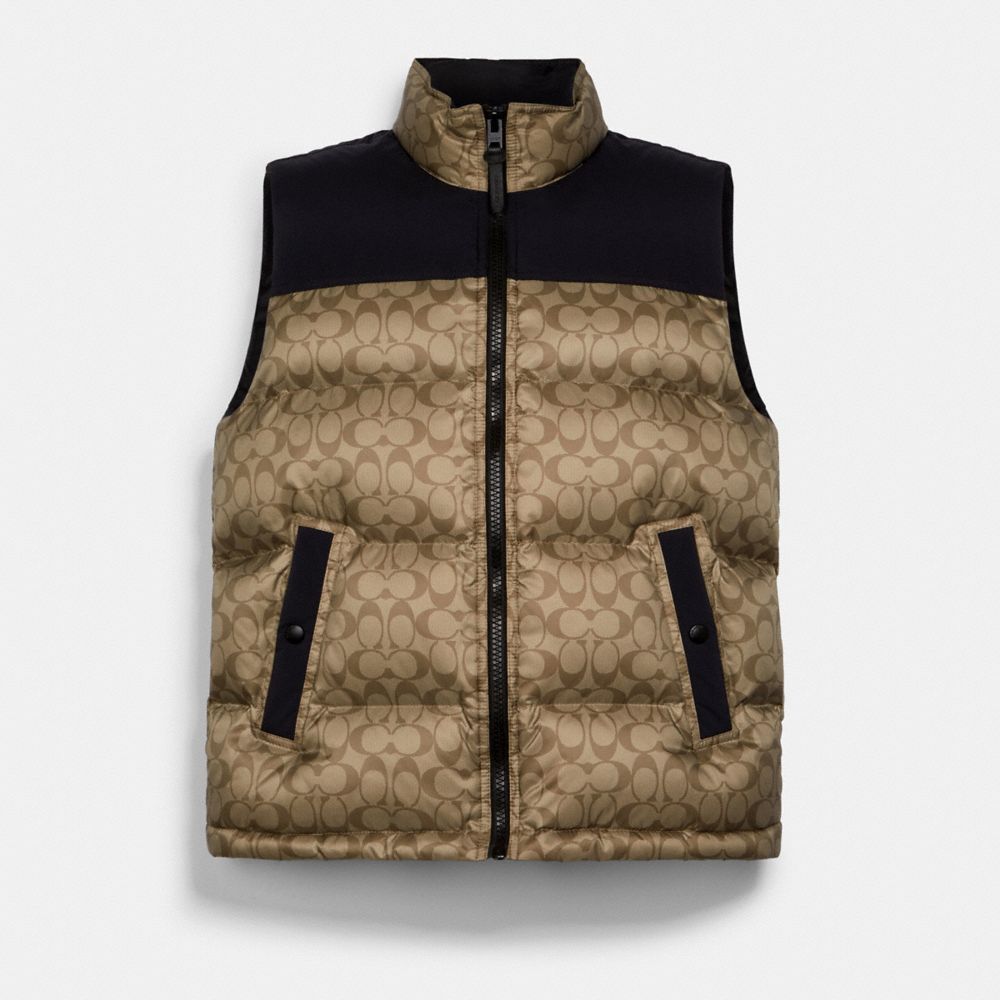 Khakis Solid Monogram Logo Sweater Vest