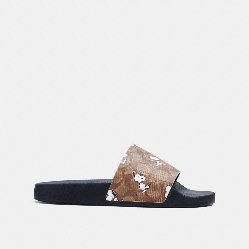 COACH® | Coach X Peanuts Slide With Snoopy Print