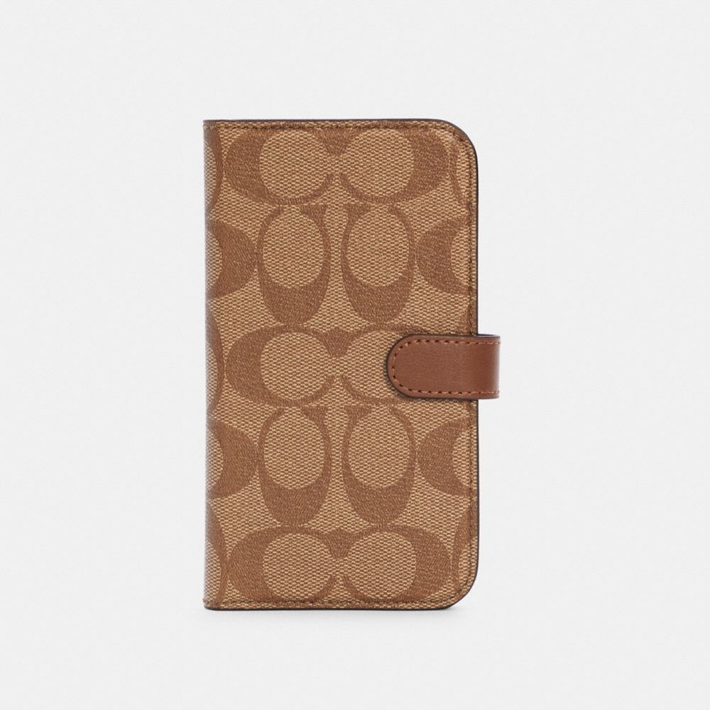 Iphone 12 Folio In Signature Canvas