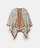COACH®,SIGNATURE PONCHO,woolblend,Chalk Taupe,Front View