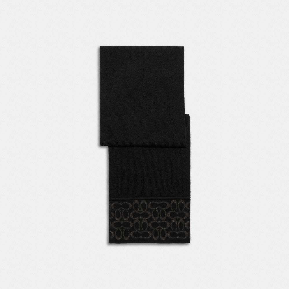 COACH®,Signature Oblong Scarf,,Front View