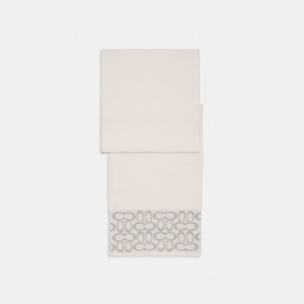 COACH®,Signature Oblong Scarf,,Front View