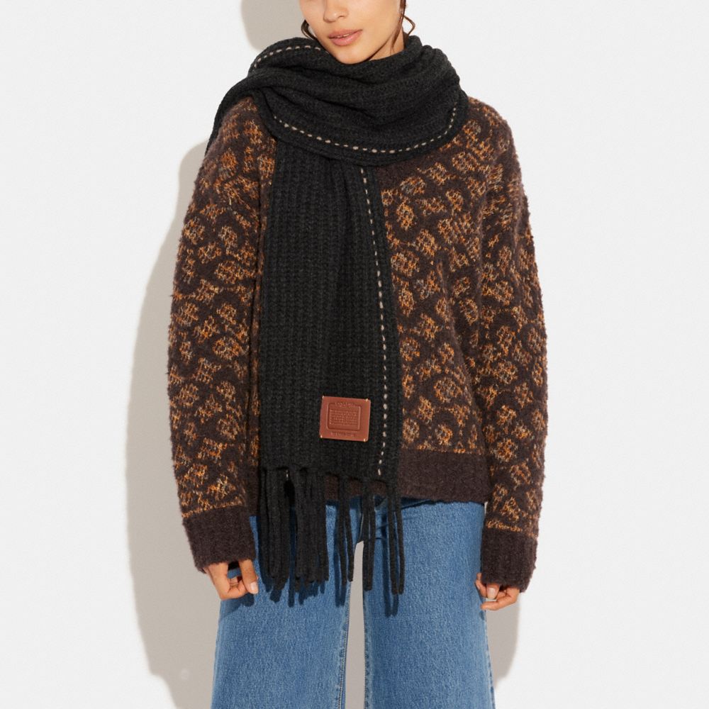 COACH®,チャンキー オーバーサイズド マフラー,ファッション雑貨,