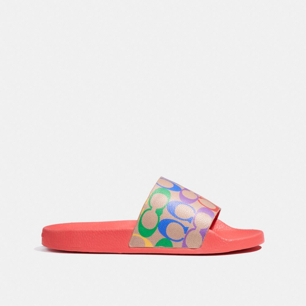 Udele sport slide discount with floral bow print