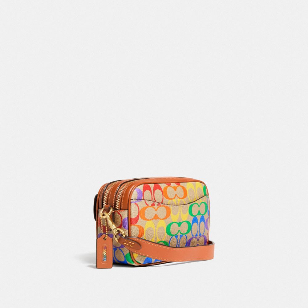 COACH® | Willow Camera Bag In Rainbow Signature Canvas