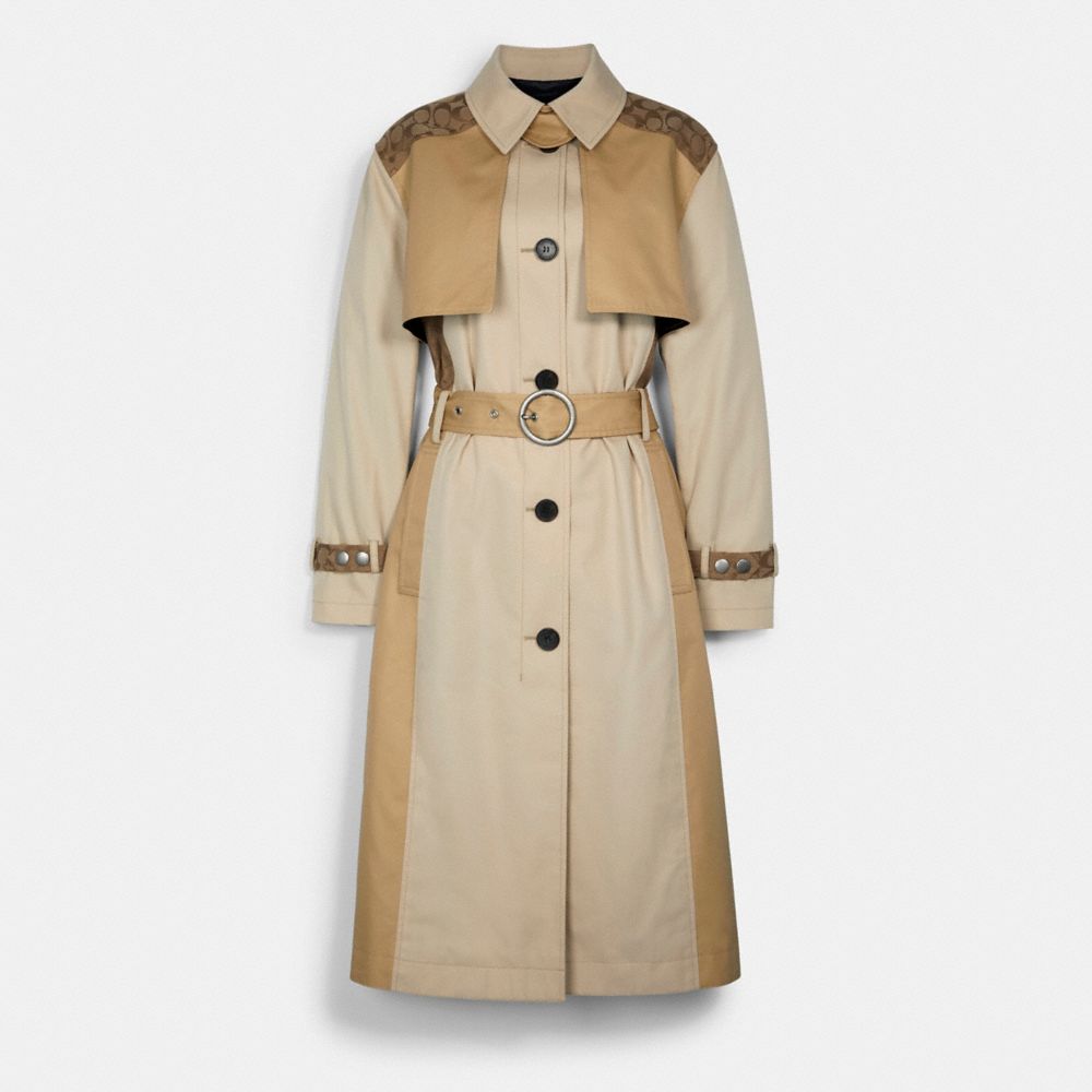 Tonal Signature Trench Coat