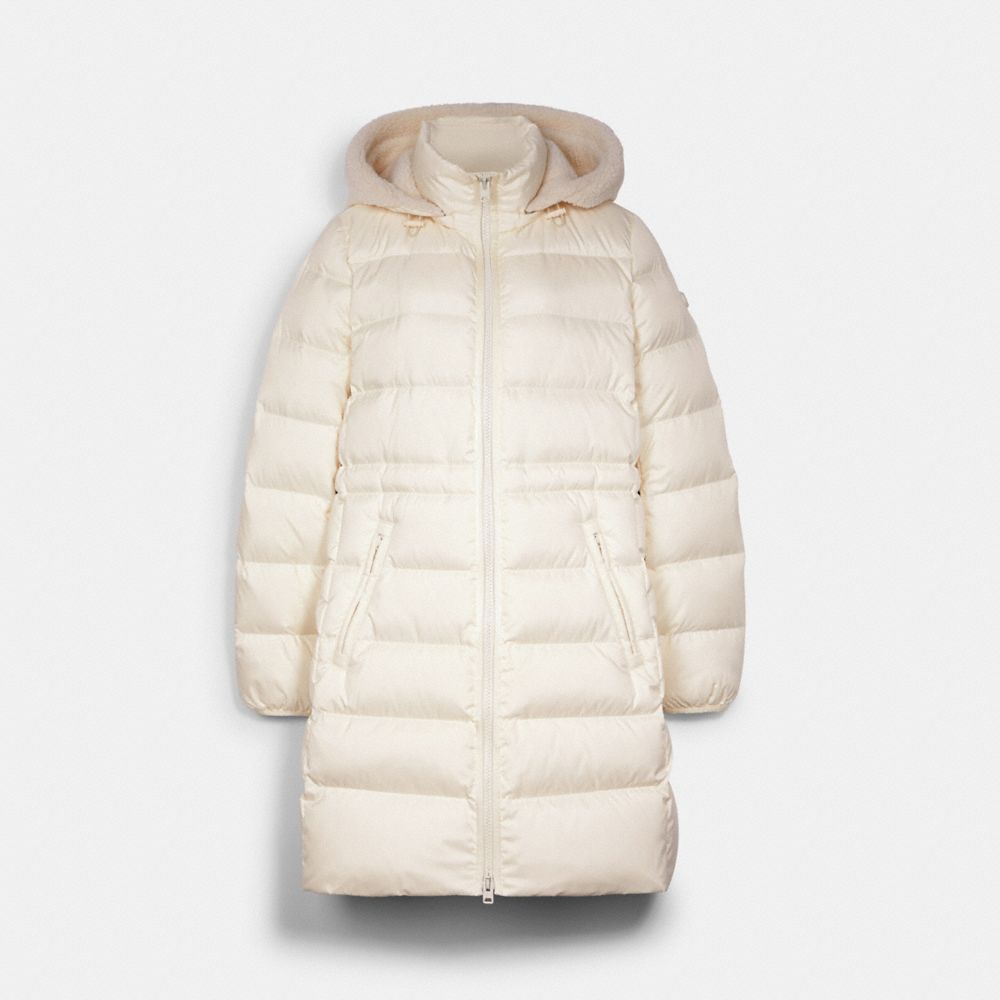 Coach shop long puffer