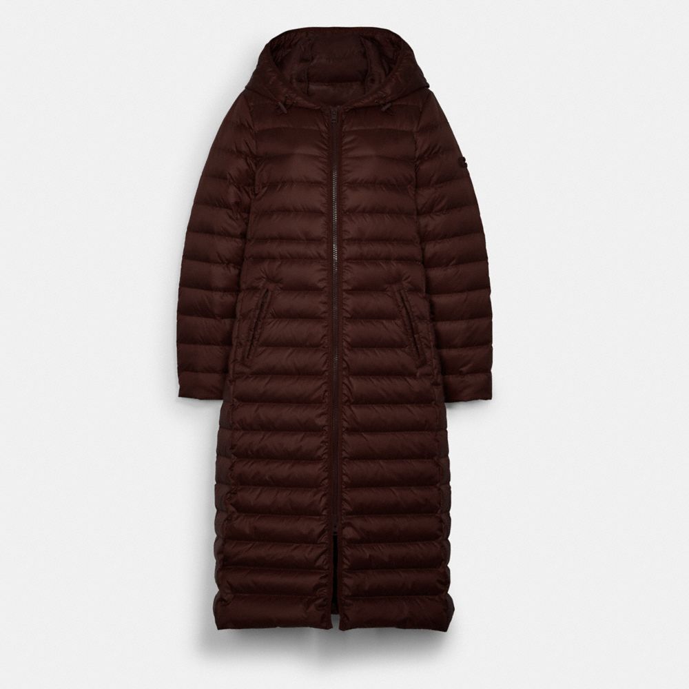 COACH Outlet Long Down Coat With Hood