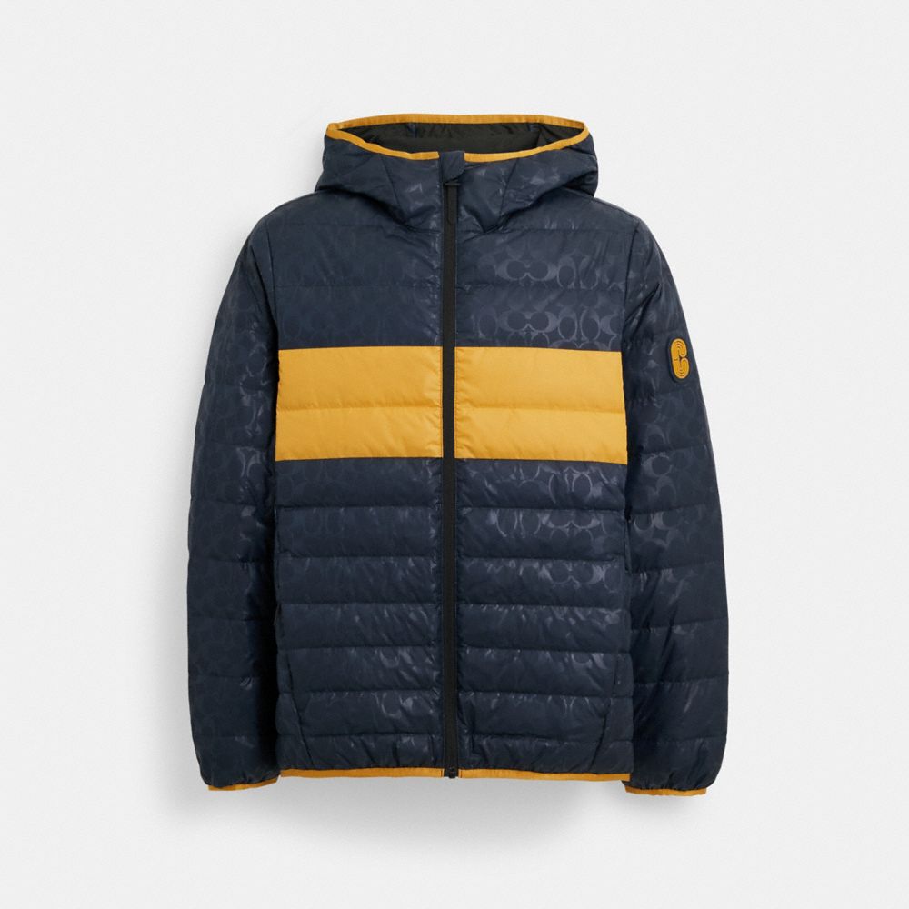 Navy packable hotsell down jacket