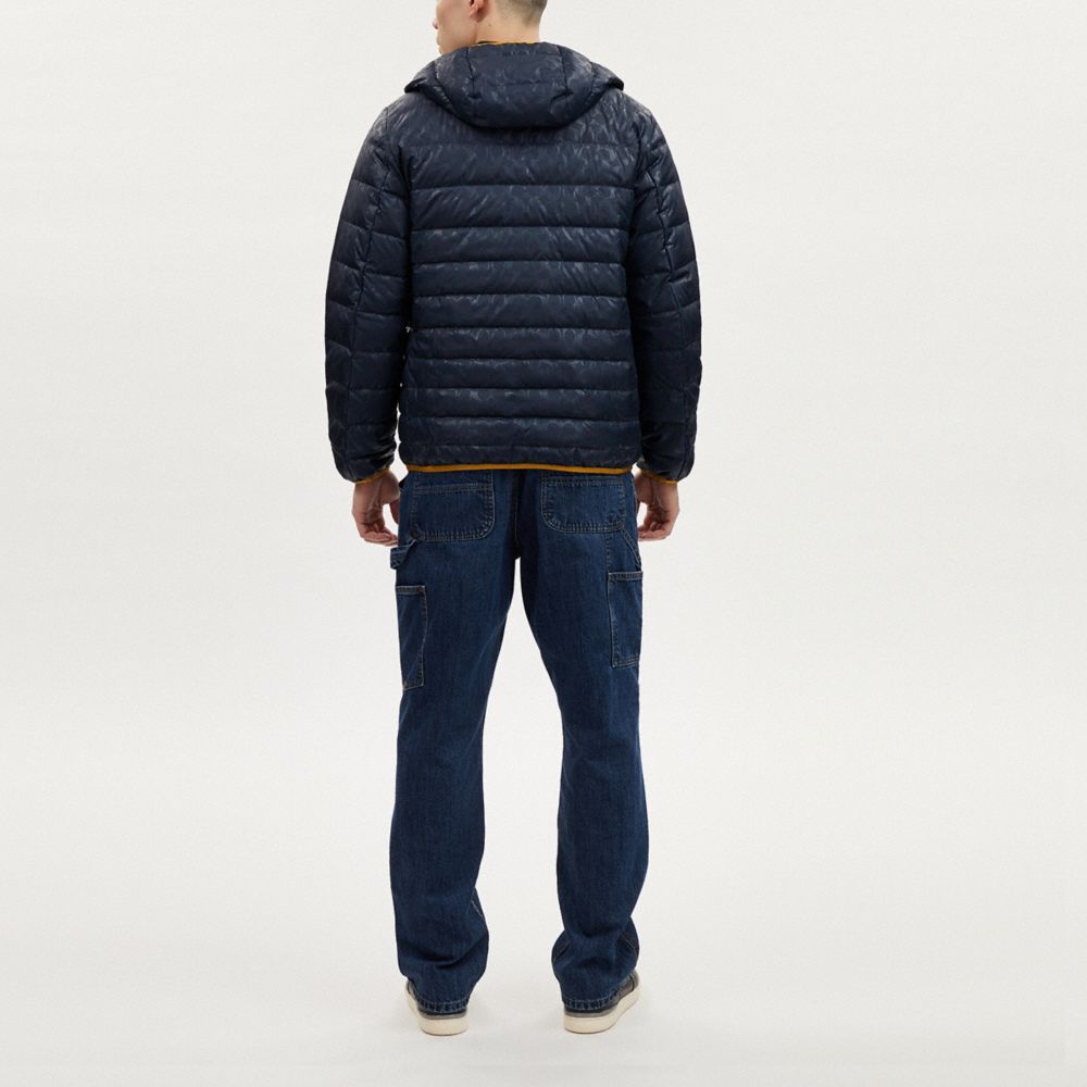 COACH®,Packable Down Jacket,Polyester,Quilted,Puffer,Down,Logo,Casual,,Scale View