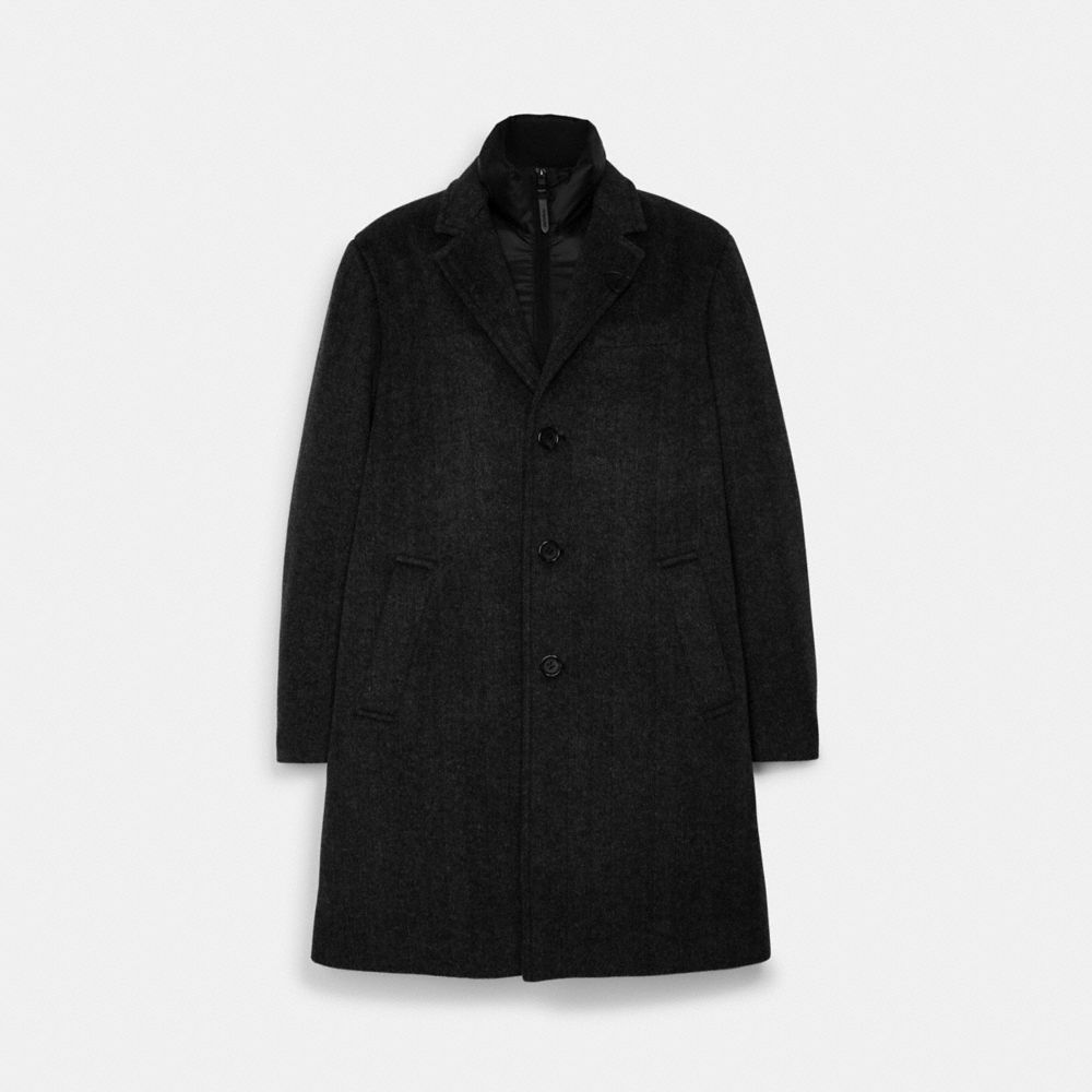 COACH® Outlet  Herringbone Wool Top Coat