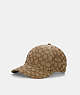 COACH®,SIGNATURE JACQUARD CAP,cotton,KHAKI,Front View