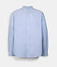 COACH®,LONG SLEEVE OXFORD SHIRT,cotton,FRENCH BLUE,Front View