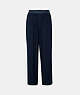 COACH®,LOUNGE PANT,cotton,Midnight Navy,Front View