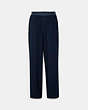 COACH®,LOUNGE PANT,cotton,Midnight Navy,Front View