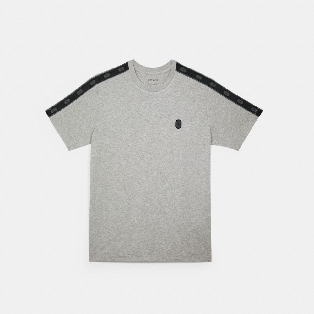 COACH®,Signature Tape T Shirt,,Front View