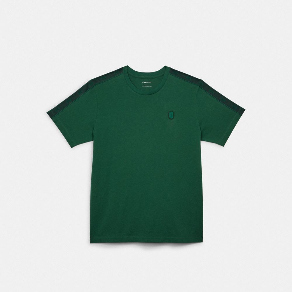 T Shirt à Bande Signature
