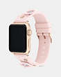 COACH®,BRACELET APPLE WATCH® AVEC ROSE THÉ, 38 MM,silicone,Rose fard.,Angle View