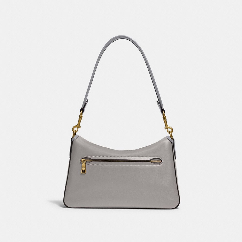 COACH Color-block Leather Micro Soft Tabby in Brown