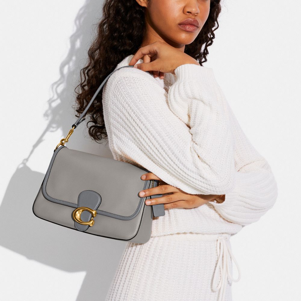 COACH®  Soft Tabby Shoulder Bag In Micro Signature Jacquard