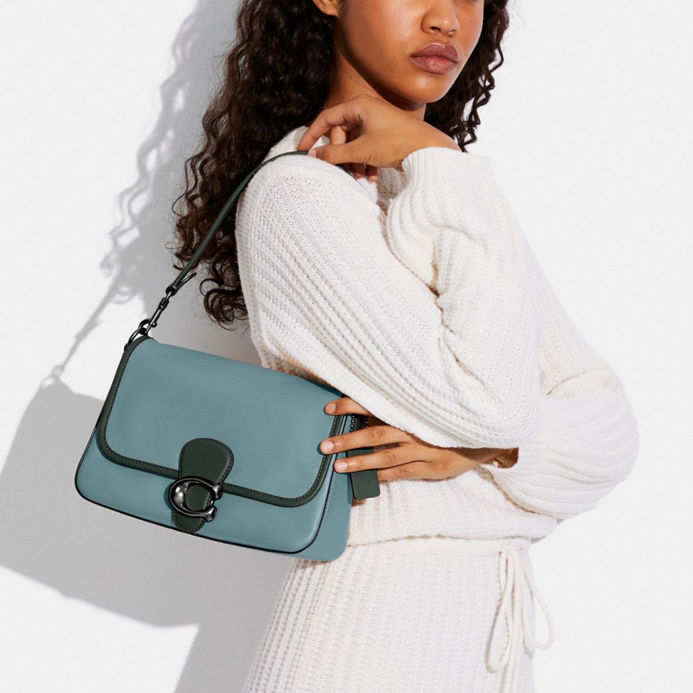 COACH®,Soft Tabby Shoulder Bag In Colorblock,,Detail View