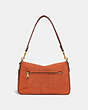 COACH®,SOFT TABBY SHOULDER BAG,Smooth Leather/Suede,Medium,Brass/Canyon Multi,Back View